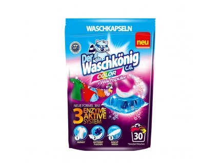 Waschkönig Color kapsle na praní 30 ks - originál z Německa
